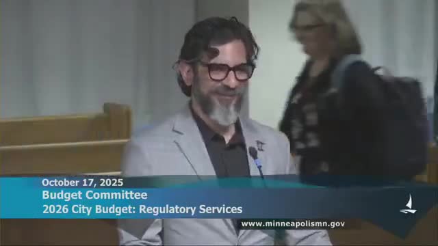 Regulatory Services highlights licensing, animal-care capacity and homelessness outreach in 2026 budget presentation