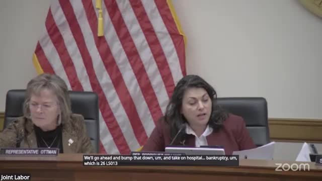 Committee clears bill letting memorial hospitals and hospital districts seek Chapter 9 bankruptcy reorganization