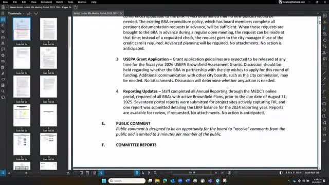 Board discusses U.S. EPA brownfields assessment grant rules, UEI requirement and debrief limits