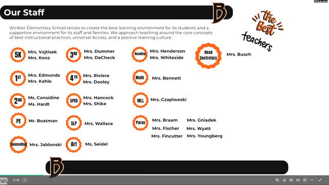 Board hears district update on Act 20 literacy law implementation and next steps