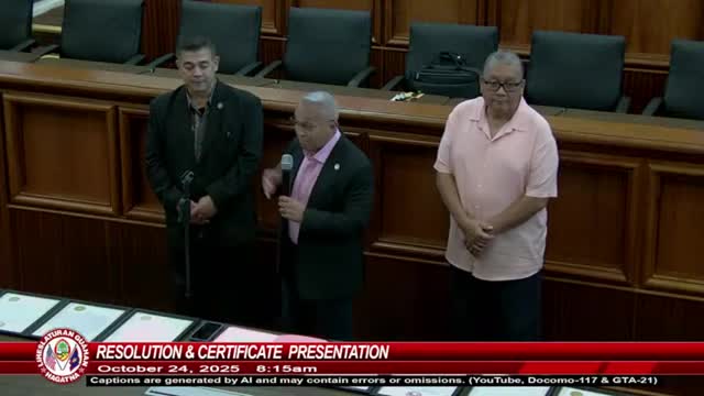 Guam Legislature adopts resolution honoring Harvest Baptist Church and Harvest Christian Academy on 50th anniversary