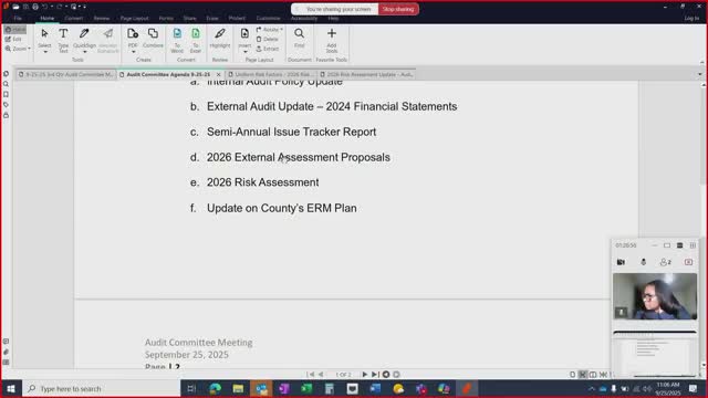 Audit committee adopts internal-audit remote work policy, requires one in-office day per week