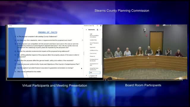 Stearns Planning Commission backs shoreland permit for Rice Lake retaining walls, with conditions