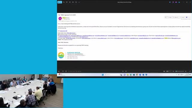 TMAC reviews council email on micromobility; emphasizes enforcement and education over new rules