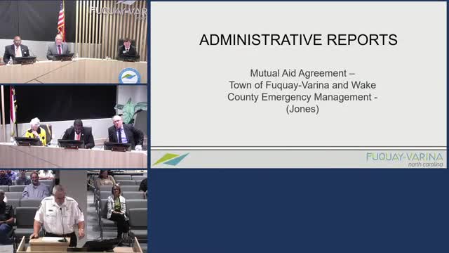 Fuquay Varina adopts updated Wake County mutual aid agreement for emergency management