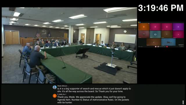 Division reviews life-jacket rules after legislator questions; staff proposes adding flat-water designations