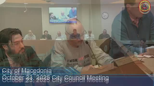 Macedonia council adopts resolution to seek state and federal road grants for North Bedford and SR‑8/Highland