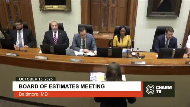 Board of Estimates approves $112.9 million in FY25 year‑end supplemental appropriations