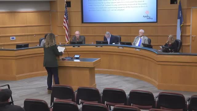 Apple Valley council approves Brick and Bourbon liquor license; city shares event, calendar updates