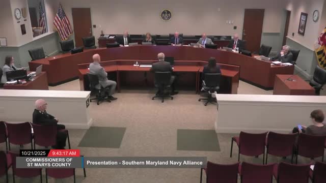 Southern Maryland Navy Alliance briefs county commissioners on workforce, contracting and laboratory needs at Pax River
