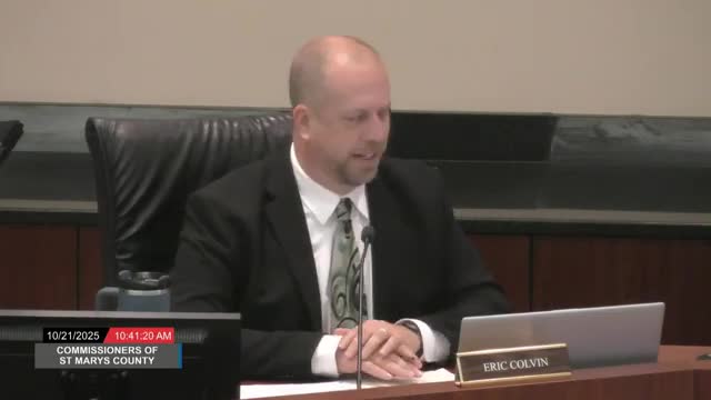 St. Mary's County commissioners approve letter urging senators to pass clean continuing resolution