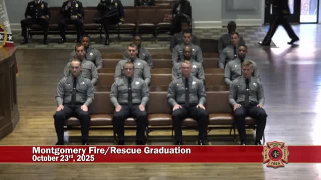 Montgomery swears in 14 new firefighters after 24-week academy; Mayor Steven L. Reed praises recruits