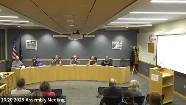 Votes at a glance: Petersburg Assembly actions Oct. 20, 2025