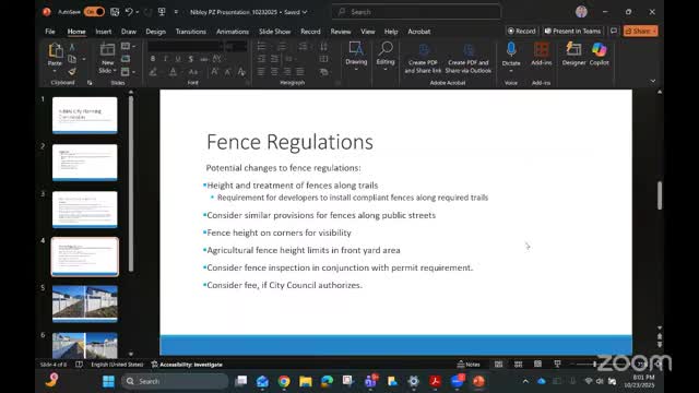 Commission reviews fence regulations: trail visibility, agricultural fences and inspections