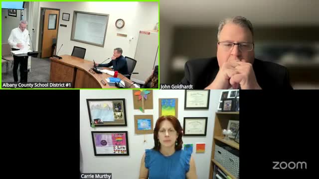 Board approves acceptable‑use policy on second reading; hears first reading of vision/mission update