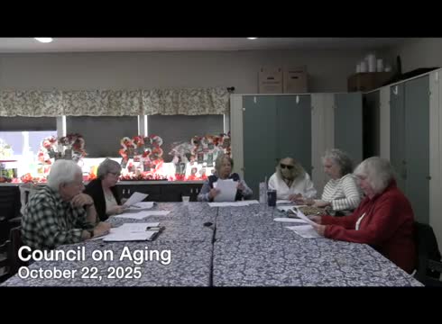Council on Aging reviews accounts, hears update on formula grant and town technology funds