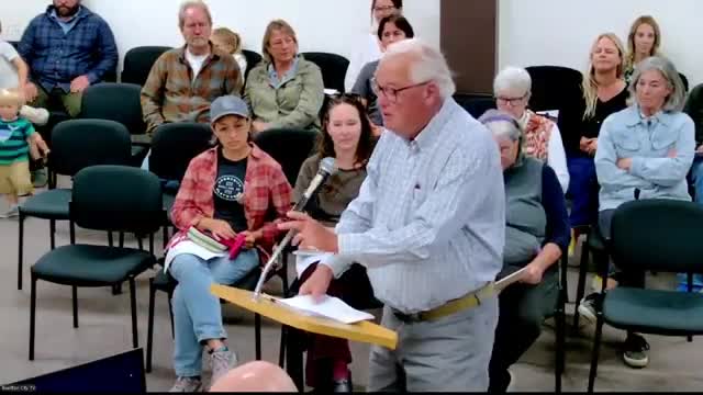 Residents urge city action after fiber installation removed property corner markers; stormwater concerns raised about Zaca Creek