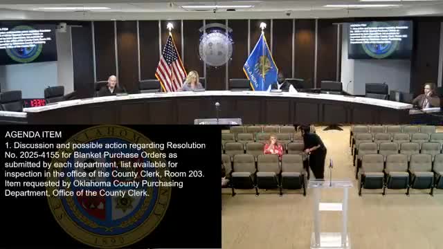 Oklahoma County commissioners approve blanket purchase order to buy pharmaceuticals for county pharmacy