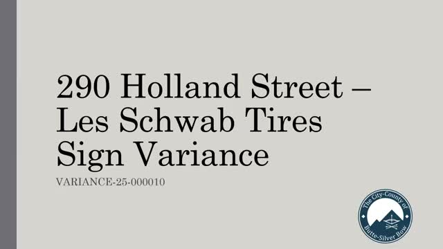 Zoning board approves variance to increase Les Schwab wall sign at 290 Holland Street