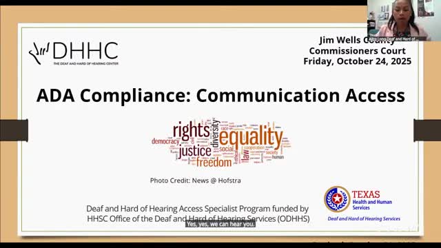 County approves contract with Deaf and Hard of Hearing Center for ASL and interpreter services