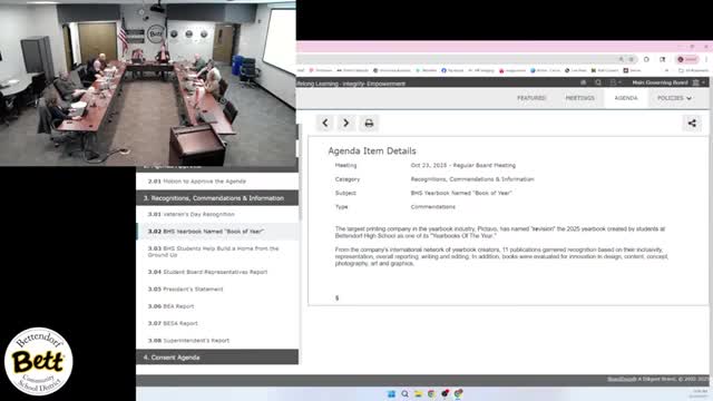 Bettendorf students recognized: yearbook wins, EMT certification path, student-built home and airplane projects