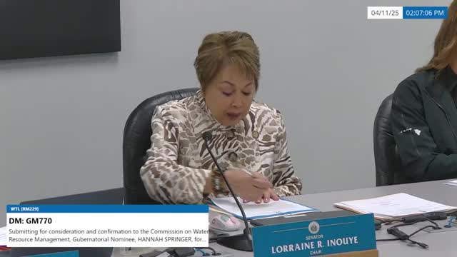 Committee passes four land-and-water resolutions, including freshwater and shoreline measures