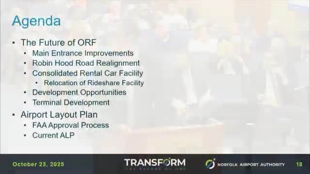 Planning commission recommends airport master plan; projects include rental car center and terminal expansion