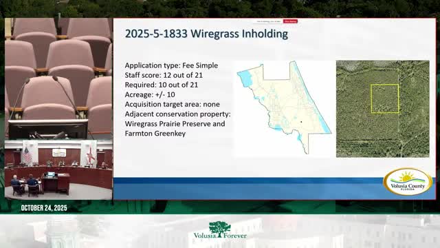 Votes at a glance: Volusia Forever advisory committee eligibility and ranking outcomes