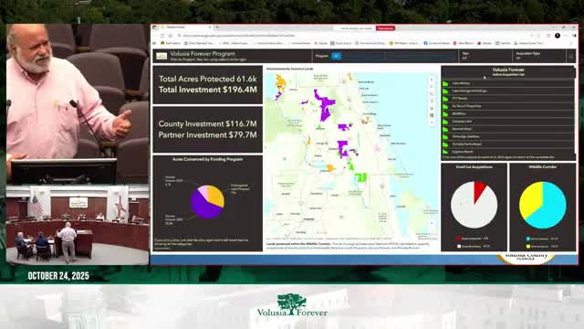 Volusia Forever advisory committee urges open-ended conservation goal; motion approved