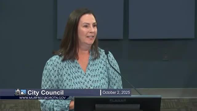 Votes at a glance: Murfreesboro City Council actions on Oct. 2