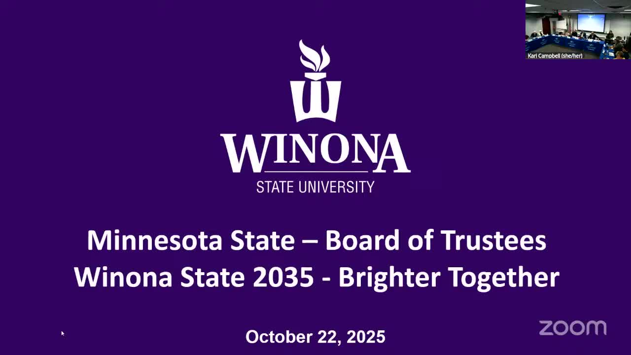 Winona State trustees approve updated vision, outline Winona State 2035 strategic plan