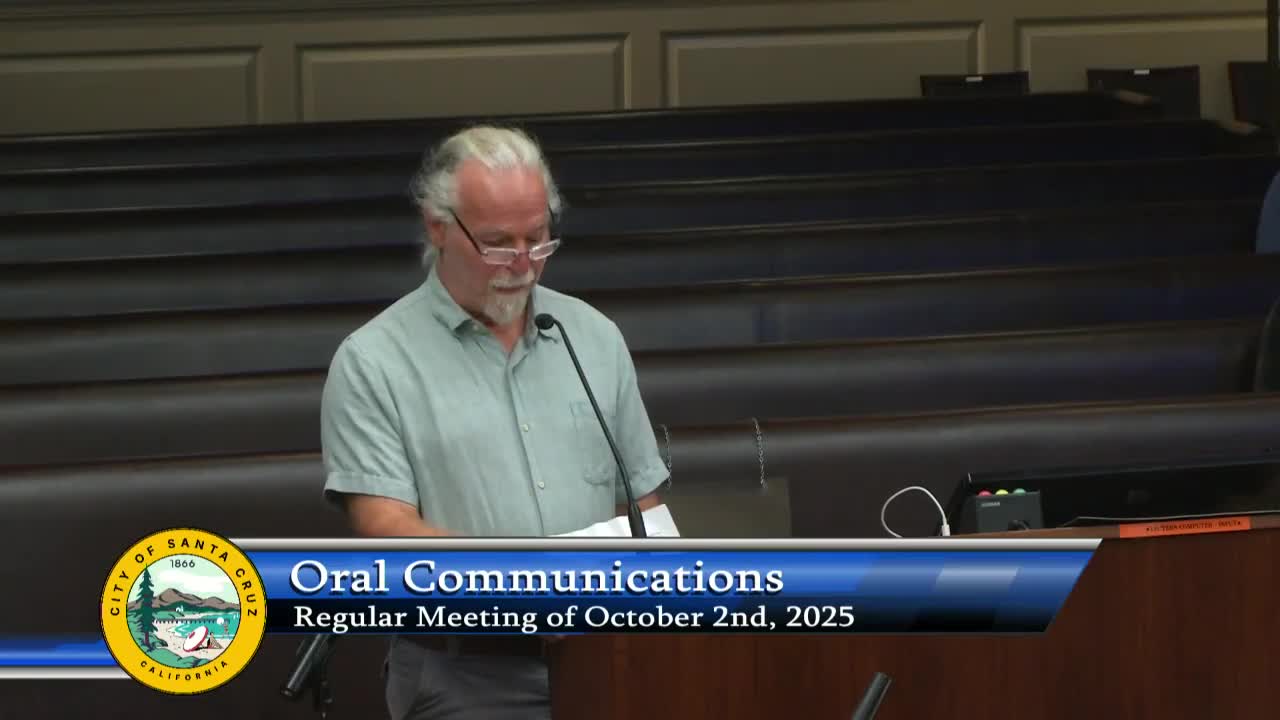 Santa Cruz resident complains at planning meeting about loud noise from Metro 'mobile refueler'