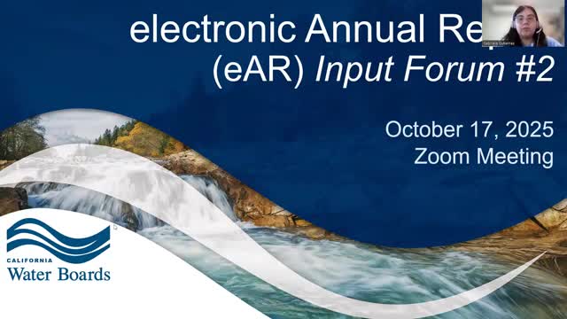 State Water Board details EAR schedule, WBKey rollout and support for small systems