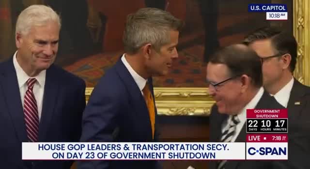 House transportation chairman praises air-traffic controllers, urges passage of 'clean' continuing resolution