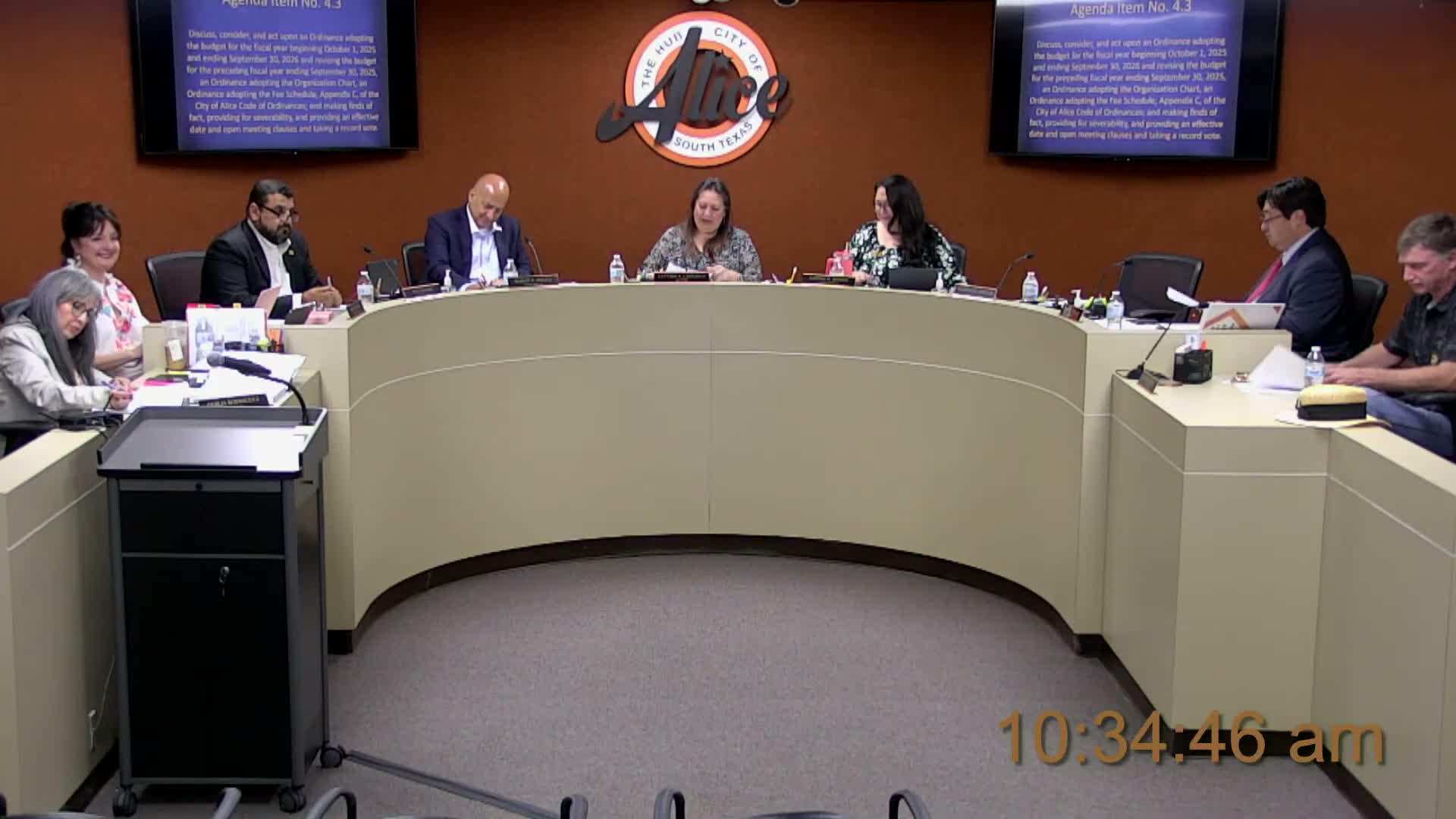 Alice council sets FY2025–26 tax rate at 0.615706 per $100