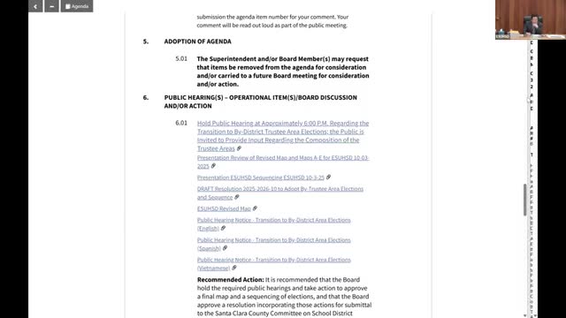 Spectrum board adopts revised trustee-area map, approves sequencing plan contingent on waiver