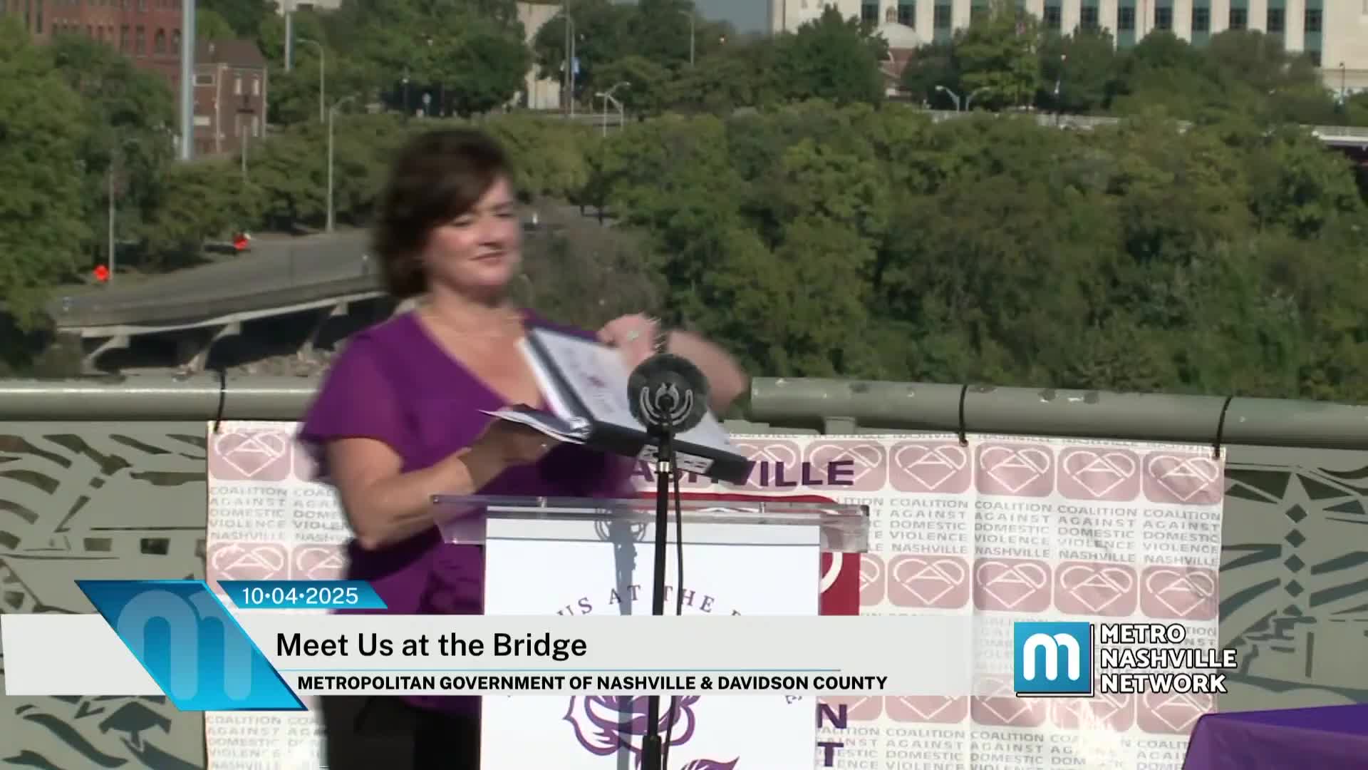 Families and community honor 12 people killed in domestic-violence-related incidents at Meet Us at the Bridge