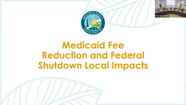 County staff outline Medicaid fee cuts and federal-shutdown risks to local services