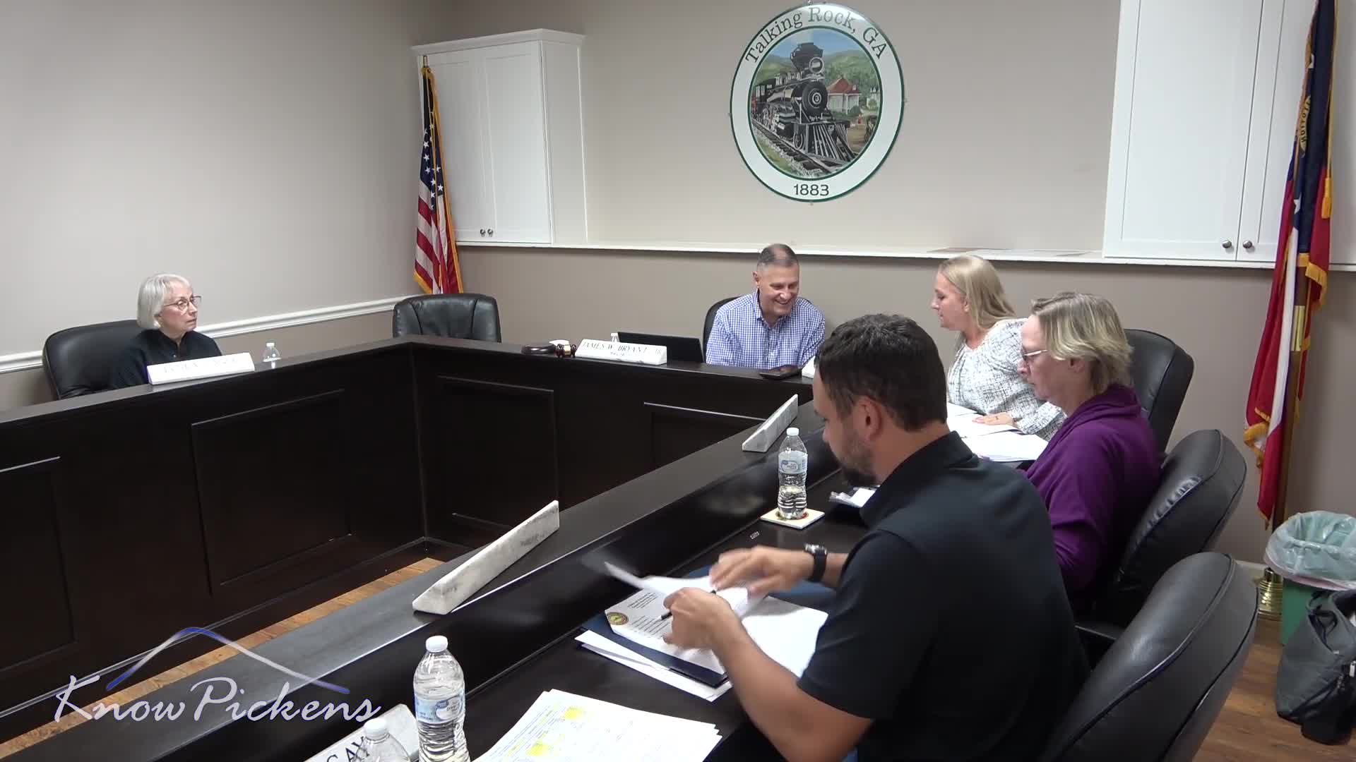 Talking Rock council adopts 1.912 rollback millage, OKs park-parcel survey and franchise-fee deal