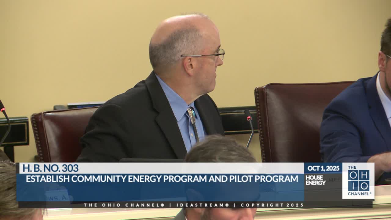 House Energy Committee hears broad proponent testimony for HB 303 community energy pilot