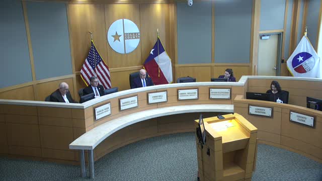 Collin County approves Whitley Addition final plat after resident urges countywide moratorium on new construction