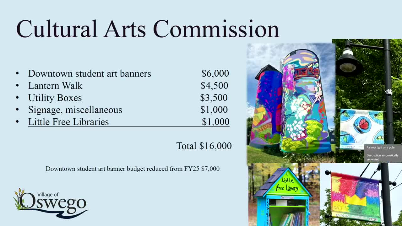 Oswego culture and arts commission proposes $16,000 2026 budget, including new lantern walk