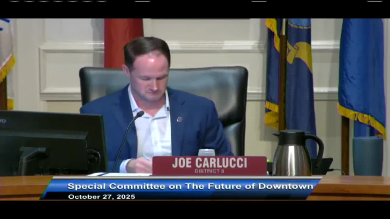 Committee signals consensus to move $1 million in riverfront contingency to Snyder Memorial Church; formal vote deferred to finance