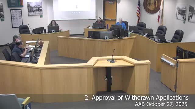 Mendocino appeals board accepts stipulations, approves withdrawn cases including Tesla and Main Street Capital