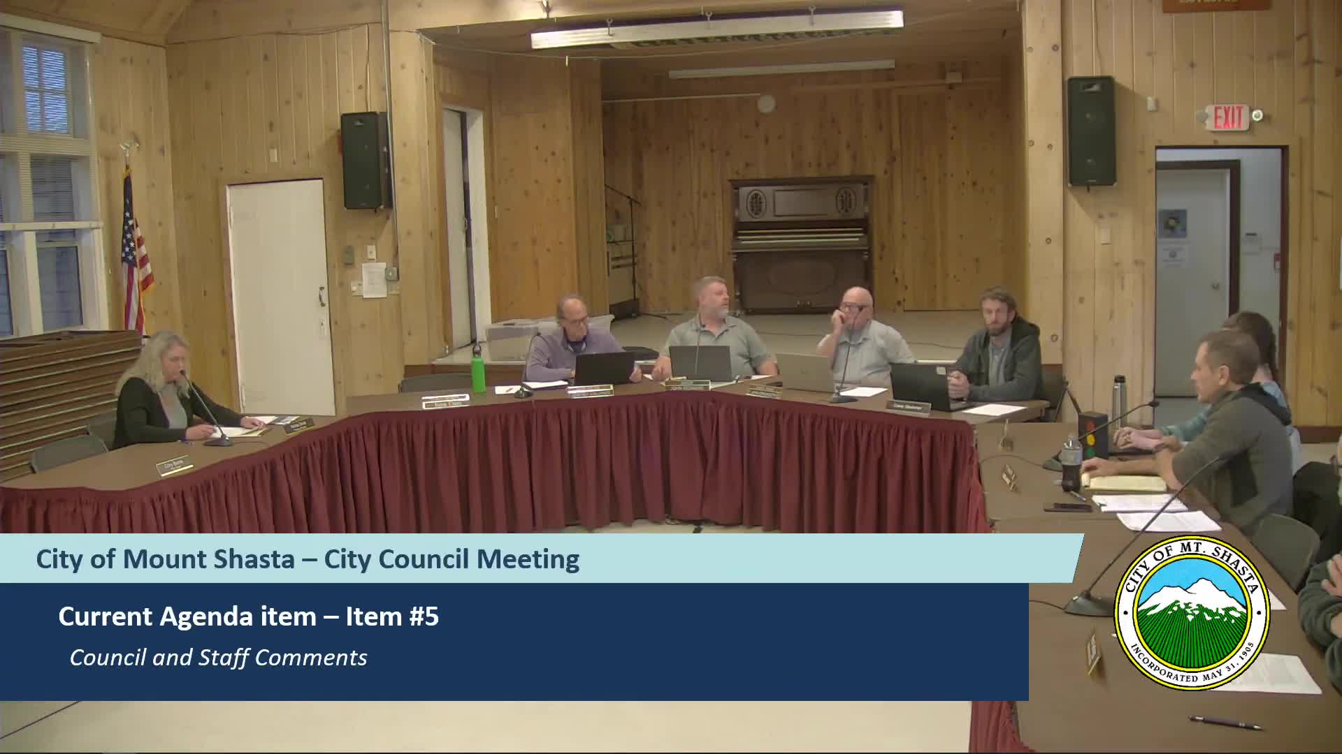 Mount Shasta submits draft $500,000 Sierra Nevada Conservancy grant for Castle Creek daylighting; developers propose housing with 25% affordable units