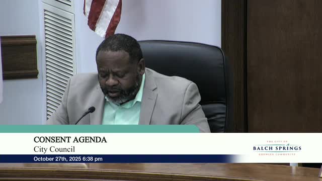 Balch Springs council appoints members to Capital Improvement Plan advisory committee after debate on attendance policy