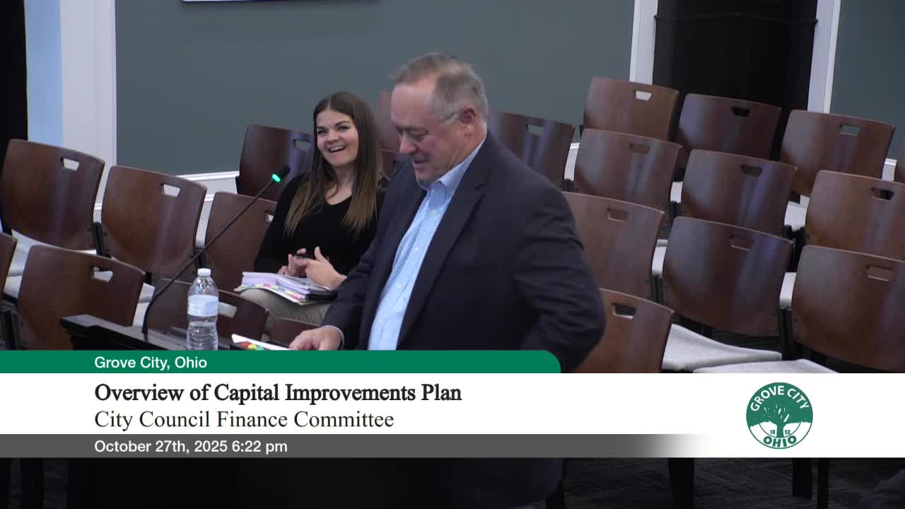 Grove City lays out 2026 capital improvement plan; $40.5 million program relies heavily on grants and TIF funding