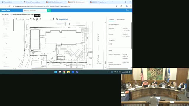 ZBA continues review of proposed house at 112 Fifth Ave; applicant to verify permeable-paver calculations