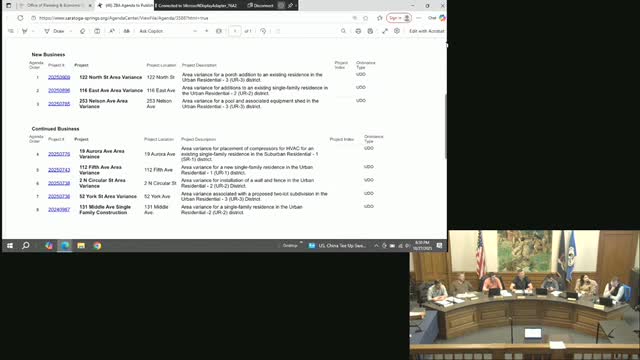 Zoning Board approves four appeals; several applications continued