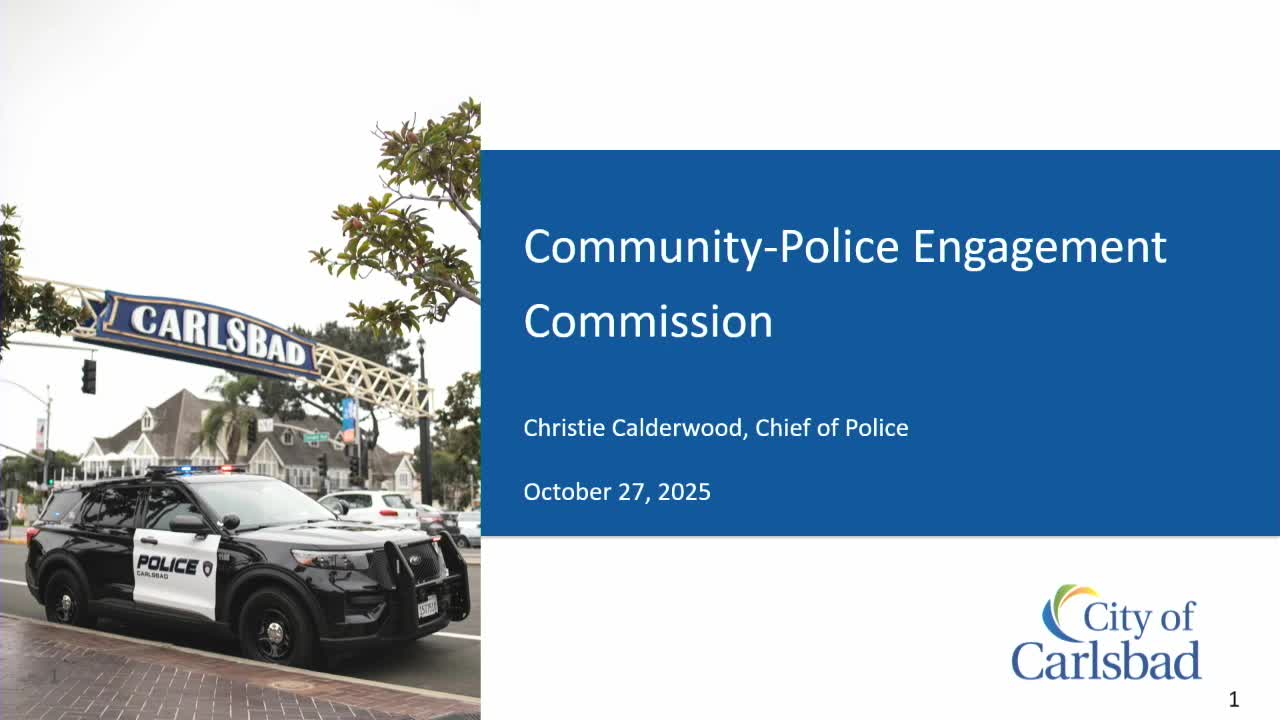 Carlsbad police report rising camping and parking enforcement, peaceful Oct. 18 protest and new website